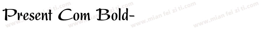 Present Com Bold字体转换